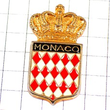 ピンバッジ・王冠モナコ公国の紋章 MONACO