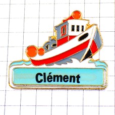 ピンバッジ・漁モーターボート船クレモン魚釣りフィッシング