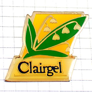 ピンバッジ・スズランの花すずらん鈴蘭 MUGUET CLAIRGEL FRANCE