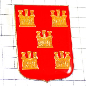 ピンバッジ・お城の塔の紋章ポワトゥーシャラント地域圏 POITOU CHARENTES REGION FRANCE