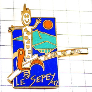 ピンバッジ・子どもの遊び場アート絵画