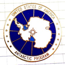ピンバッジ・南極大陸の地図型アメリカ合衆国南極プログラム/USA米国 USA ANTARCTICA MAP