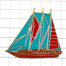 ピンバッジ・ヨット大型の帆船ボート