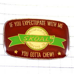 ピンバッジ・スコールたばこ煙草コペンハーゲン英語タバコ SKOAL TOBACO USA