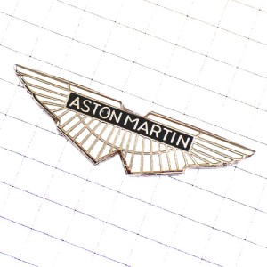 ピンバッジ・アストンマーチン車エンブレム白い翼ロゴマーク ASTON-MARTIN ENGLAND
