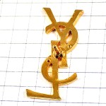 ピンバッジ・イヴサンローランYSL/金色ゴールド YVES-SAINT-LAURENT FRANCE ピンバッジ・イヴサンローランYSL/金色ゴールド YVES-SAINT-LAURENT FRANCE