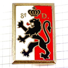 ブローチ・黒いライオンの紋章ミリタリー第８歩兵師団 8DI 8E-DIVISION-D-INFANTERIE FRANCE