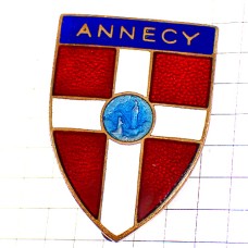 ブローチ・オート＝サヴォワ県アヌシー紋章マリア様のメダル十字 DIOCESE ANNECY BROOCH SAVOIE CROIX FRANCE