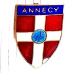 ブローチ・オート＝サヴォワ県アヌシー紋章マリア様のメダル十字 DIOCESE ANNECY BROOCH SAVOIE CROIX FRANCE