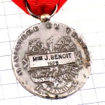 ブローチ・マリアンヌ自由の女神コイン月桂樹トリコロール国旗色リボン青白赤 REPUBLIQUE-FRANCAISE MARIANE LAURIERS MINISTERE-DU-TRAVAIL COCARDE FRANCE