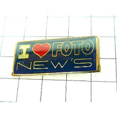 ピンバッジ・アイラブ写真フォト大好き FOTO-NEWS