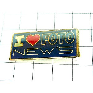 ピンバッジ・アイラブ写真フォト大好き FOTO-NEWS