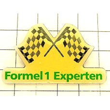 ピンバッジ・F1チェッカーフラッグ車レース FORMEL1