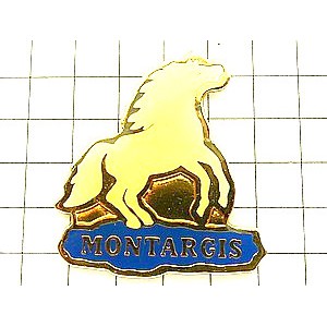 ピンバッジ・白い馬 MONTARGIS