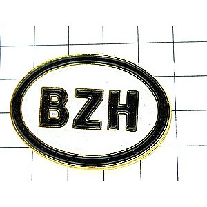 ピンバッジ・ブルターニュBZH/ブルトン語 BZH BRETAGNE FRANCE