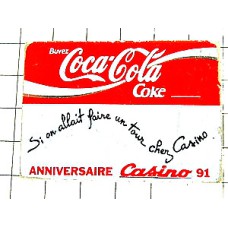 ピンバッジ・コカコーラとフランス語 COCA-COLA