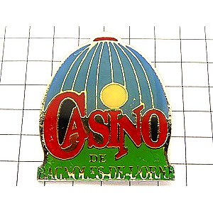 ピンバッジ・カジノ白い球ドーム CASINO