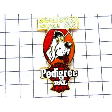 ピンバッジ・白い犬ペディグリー PEDIGREE-PAL