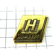 ピンバッジ・アルファベットＨ金色 HUMBERT