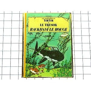 ピンバッジ・タンタン漫画『レッド・ラッカムの宝』宇宙ロケット LE-TRESOR-DE-RACKHAM-LE-ROUGE TINTIN