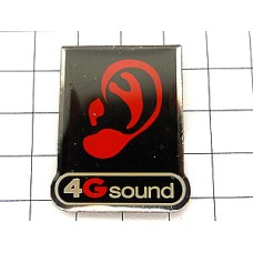 ピンバッジ・音楽を聴く耳4g-sound