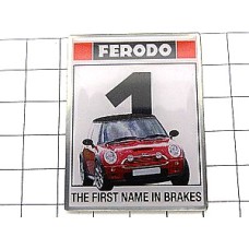 ピンバッジ・オースティン車ミニクーパー FERODO AUSTIN MINI COOPER AUSTIN-MINI-COOPER MORRIS-MINI-COOPER ENGLAND