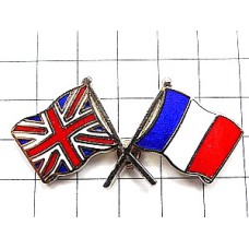 ピンバッジ・フランスとイギリスの国旗