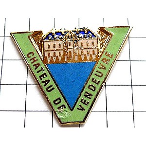 ピンバッジ 青い屋根のお城