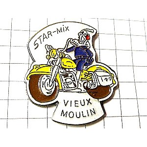 ピンバッジ・バイク乗りのピエロ道化師