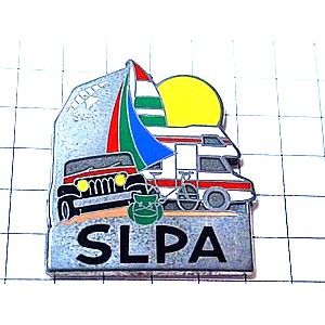 ピンバッジ・キャンピングカー太陽バカンス SLPA CAMPING CAMPING-CAR